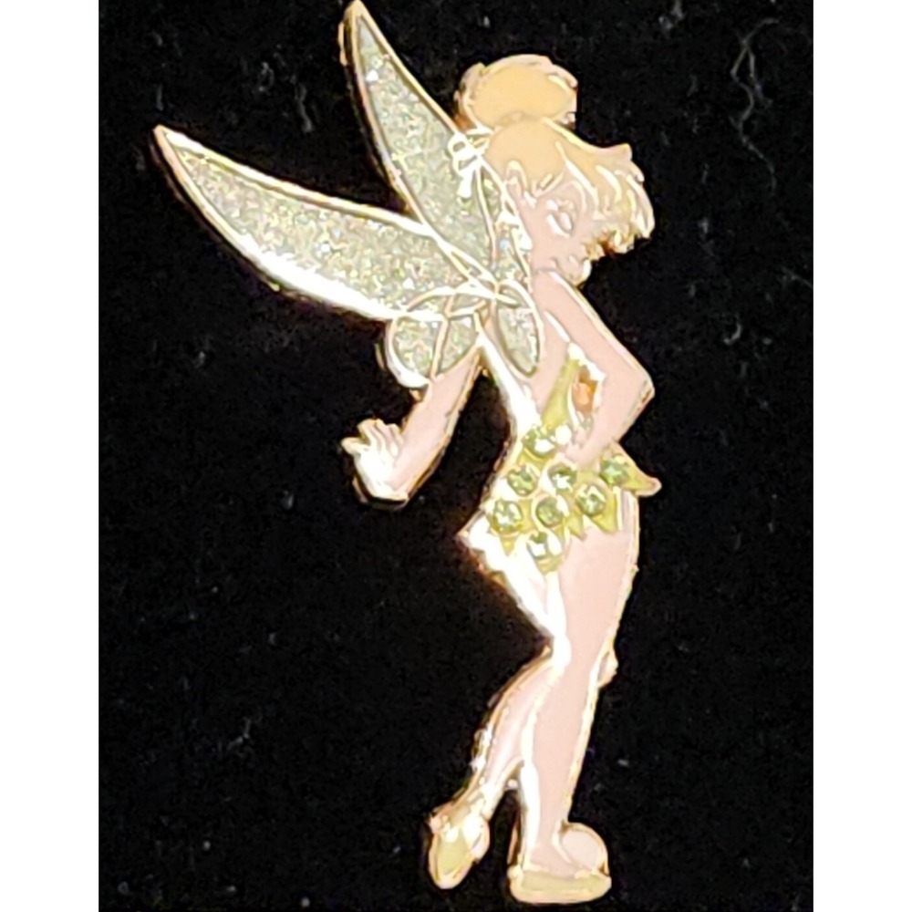 Disney Pin Tinker Bell Peter Pan Fairy Jeweled‎ Dress Original Card 00001